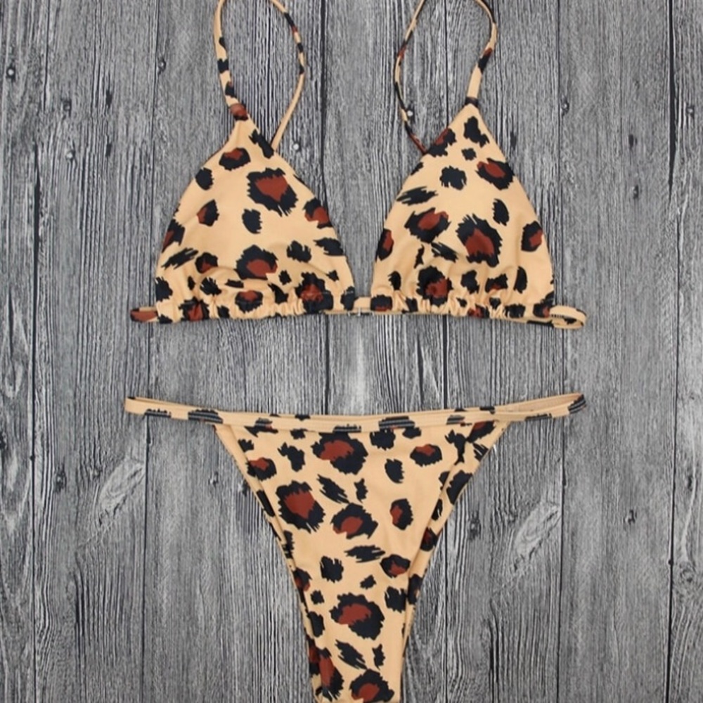 Leopard Triangle Bikini - Picture 2 of 3